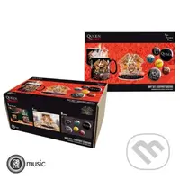 Queen Darčekový set (Meniaci Sa hrnček, Akrylové logo, Set odznáčků)