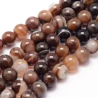Natural Striped Agate/Banded Agate Bead Strands