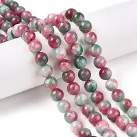 Dyed Natural White Jade Beads Strands