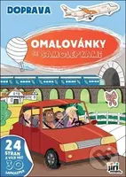 Omalovánky A4 se samolepkami Doprava - kniha z kategorie Omalovánky
