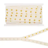 5 Yards 201 Stainless Steel Snap Button Tape