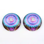 Yoga Theme Glass Cabochons
