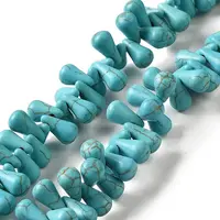 Synthetic Turquoise Dyed Beads Strands