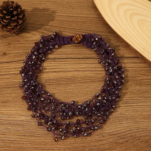 Bohemian Style Glass Bead Multi-layer Necklaces for Daily Wear and Gifting