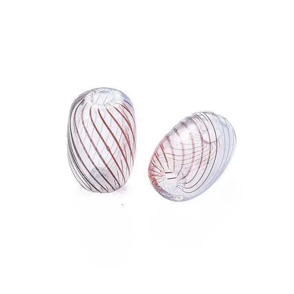 Transparent Handmade Blown Glass Globe Beads