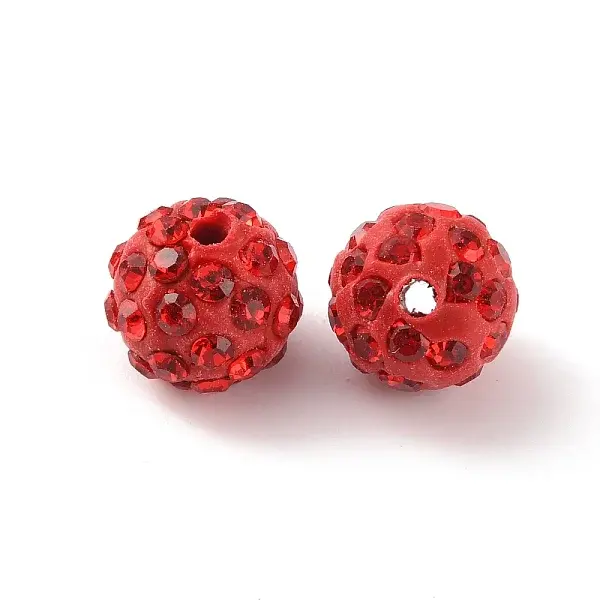 Polymer Clay Rhinestone Beads