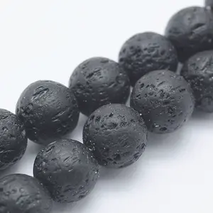 Synthetic Lava Rock Beads Strands