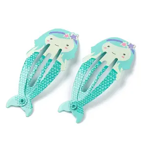Baking Painted Iron Snap Hair Clips