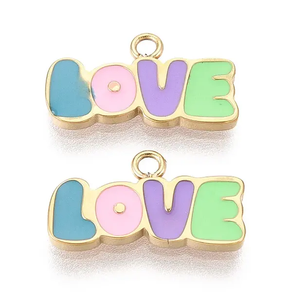 304 Stainless Steel Enamel Pendants