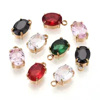 304 Stainless Steel and Cubic Zirconia Pendants