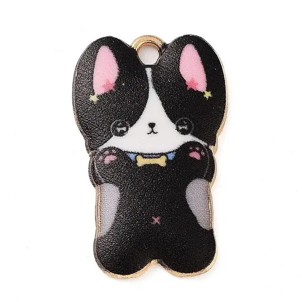 Rack Plating Alloy Enamel Pendants