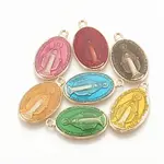 Brass Enamel Pendants