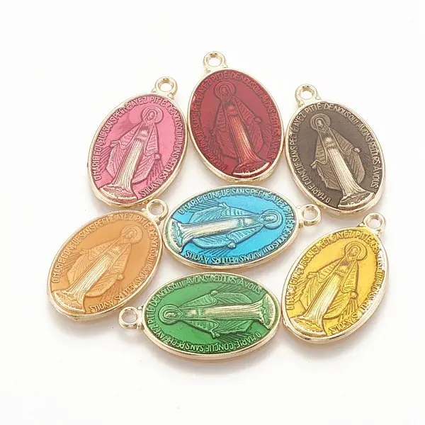Brass Enamel Pendants