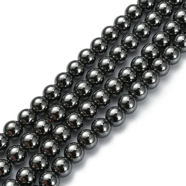 Non-Magnetic Synthetic Hematite Beads Strands