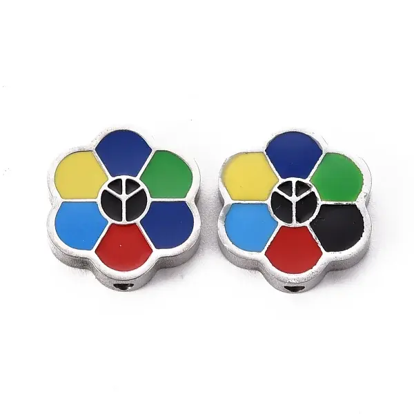 304 Stainless Steel Enamel Beads