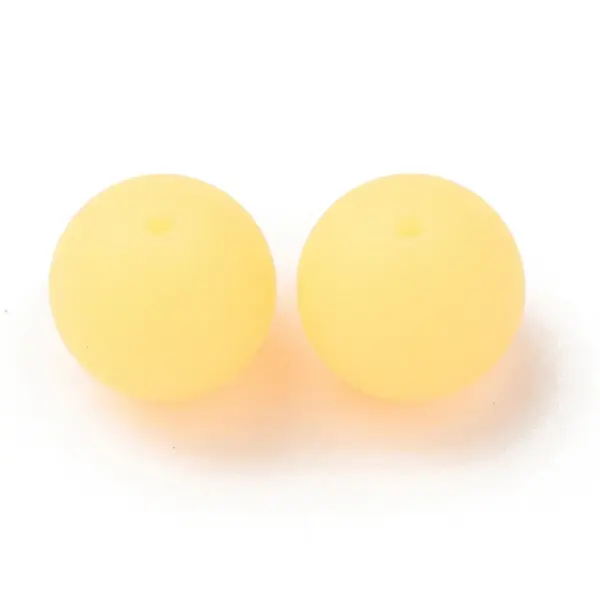 Luminous Round Food Grade Silicone Beads