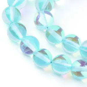 Synthetic Moonstone Beads Strands