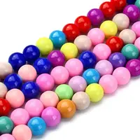 Baking Paint Glass Beads Strands