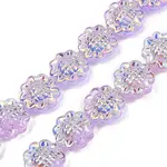 Electroplate Glass Bead Strands