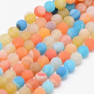 Natural Weathered Agate Beads Strands