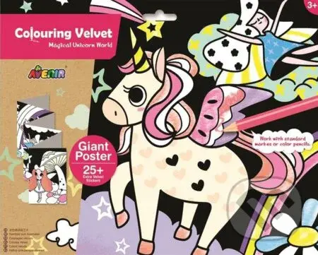 Sametové omalovánky MAXI - Jednorožci - hra z kategorie Vzdělávací hry