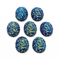 Electroplate Druzy Resin Cabochons