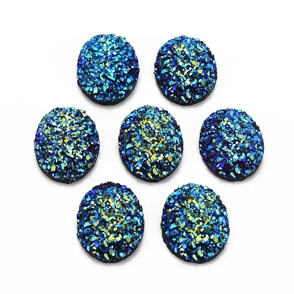 Electroplate Druzy Resin Cabochons