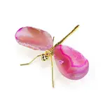 Dyed Natural Agate Slice Display Decorations