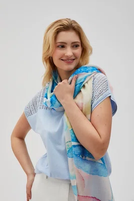 Marisse Women's Scarf L-Sz-4608 Blue