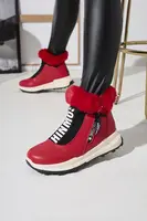 Resti Red women's insulated boots with fur Scherr- Footwear