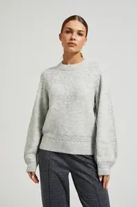 Marisse Women's Sweater Z-Sw-4551 Grey Mel