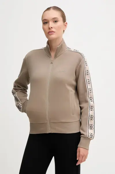 Mikina Guess BRITNEY dámská, modrá barva, s aplikací, V2YQ16 KB3P2