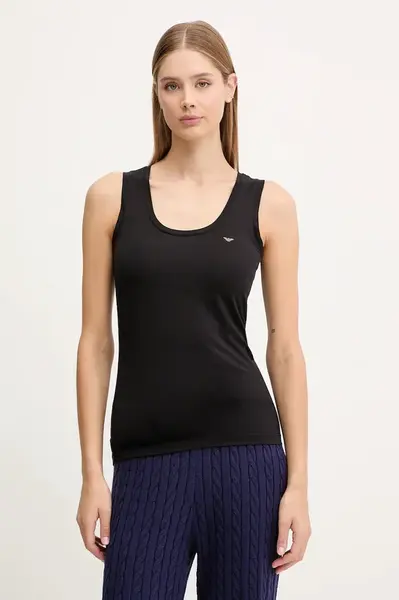 Top Emporio Armani Underwear dámský, černá barva, EW000407 AF10889