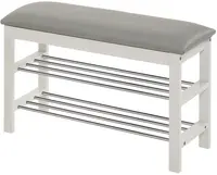 HALMAR Botník ST-11 bílo-šedý