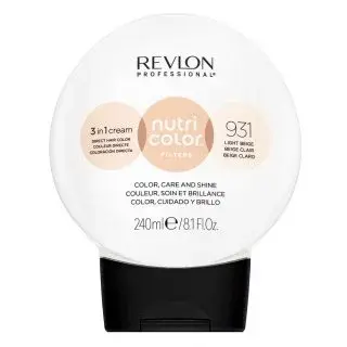 Revlon Professional Nutri Color Filters 3in1 Cream vyživující maska s barevnými pigmenty pro oživení barvy 931 Light Beige 240 ml