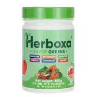 Herboxa SUPER GREENS Ledová broskev, 300 g