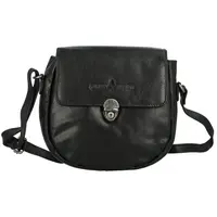 Dámská kožená crossbody kabelka černá - Greenwood Wika