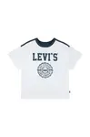 Dětské tričko Levi's SPORTY OVERSIZED TEE bílá barva, 3EN779
