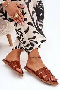 Boto Dámské sandály na plochém podpatku Camel Mirona