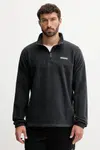 Fleecová mikina Columbia Steens Mountain Half Zip černá barva, 1620191