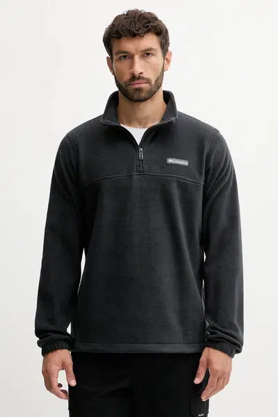 Fleecová mikina Columbia Steens Mountain Half Zip černá barva, 1620191