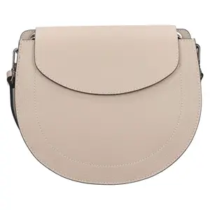 Dámská kožená crossbody kabelka Italia Locita - béžová