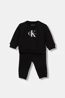 Dětská tepláková souprava Calvin Klein Jeans černá barva, IN0IN00353