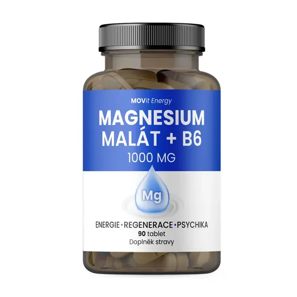 MOVit Energy Magnesium Malát 1000 mg + B6 90 tablet