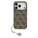 Zadní kryt Guess 4G Charm pro Apple iPhone 17 Pro, tone on tone brown