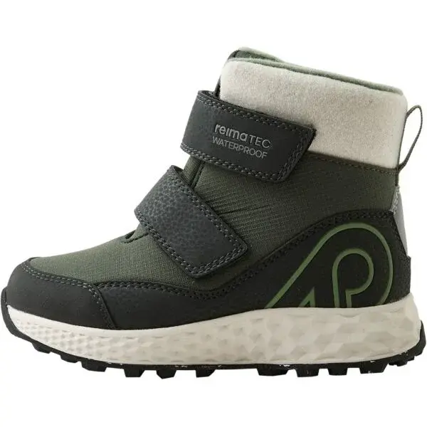 REIMA HALLAVA Dětské zimní boty, tmavě zelená, velikost
