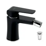 Novaservis Bidetová batéria Nobless Tina s výpusťou čierna-mat