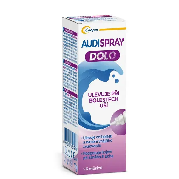 Audispray Dolo ušní kapky 7 g