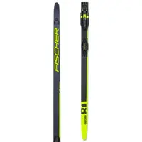 Fischer AEROLITE SKATE 80 SET + BDG RACE SKATE Lyže na bruslení, tmavě šedá, velikost