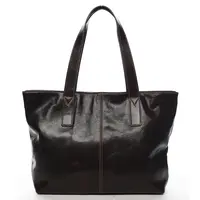 Dámska kožená kabelka do ruky tmavo hnedá - Delami Vera Pelle Gigiana